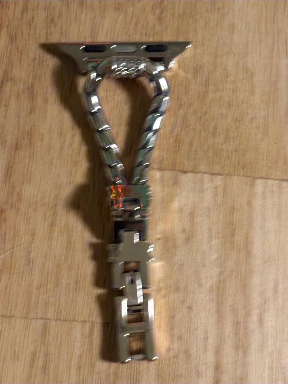 Brighton Silver-Tone Braided Crystal Smartwatch Strap Adapters